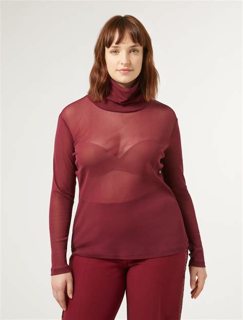 Rollkragenpullover aus Stretch